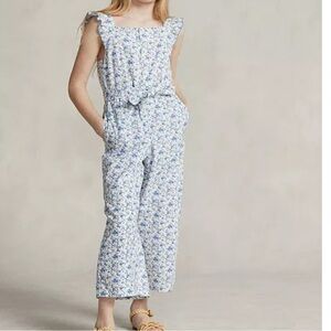 Polo  by Ralph Lauren girl floral jumpsuit size 6x